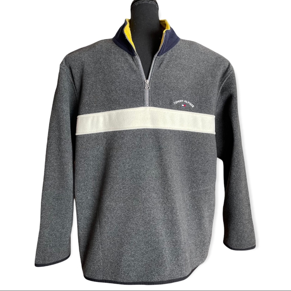 Tommy Hilfiger Gray Quarter Zip Fleece